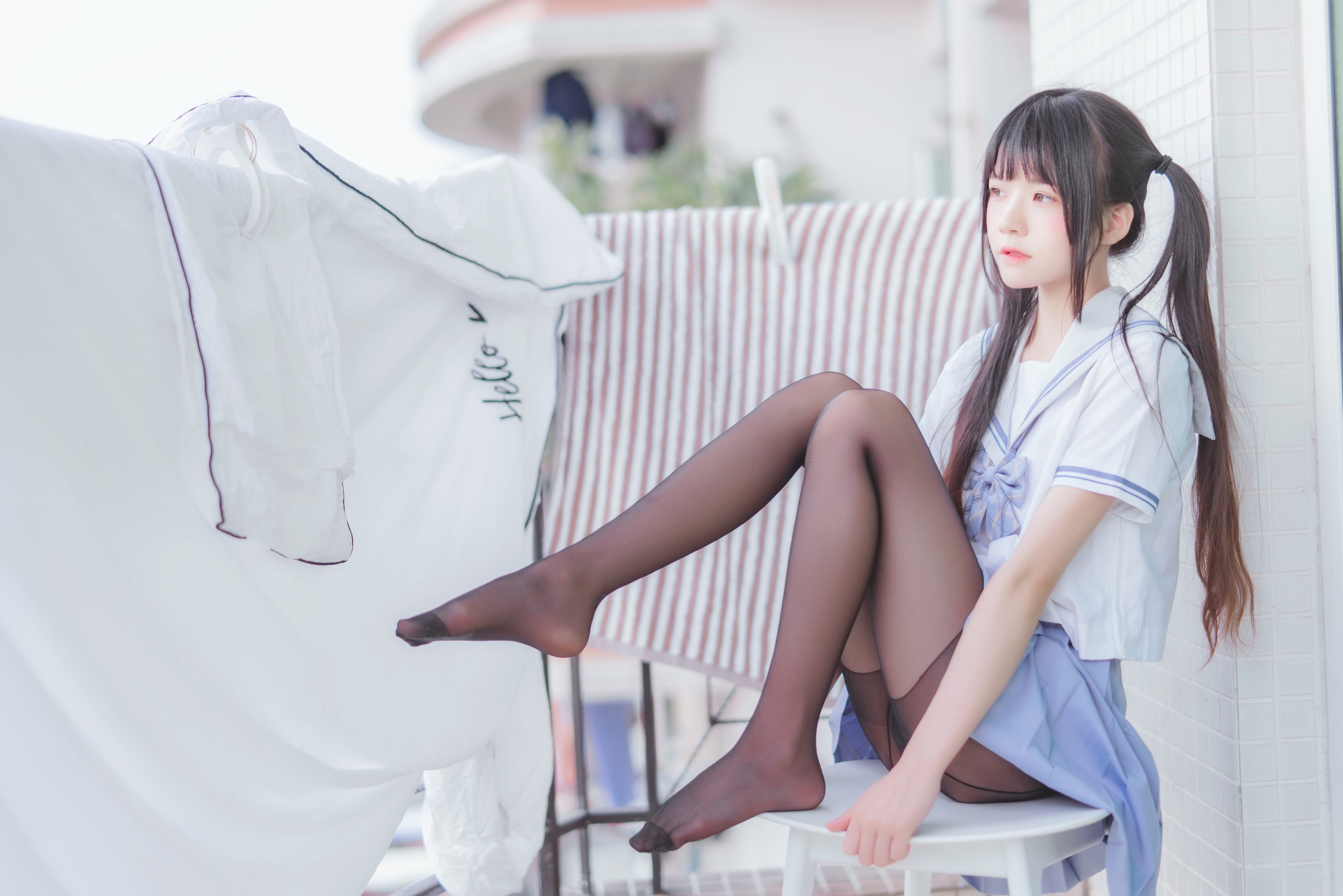图片[1]-桜桃喵 – NO.050 未熟2 黑丝 [49P]-XikXak